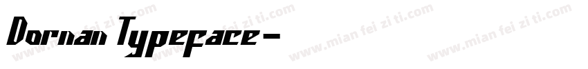 Dornan Typeface字体转换